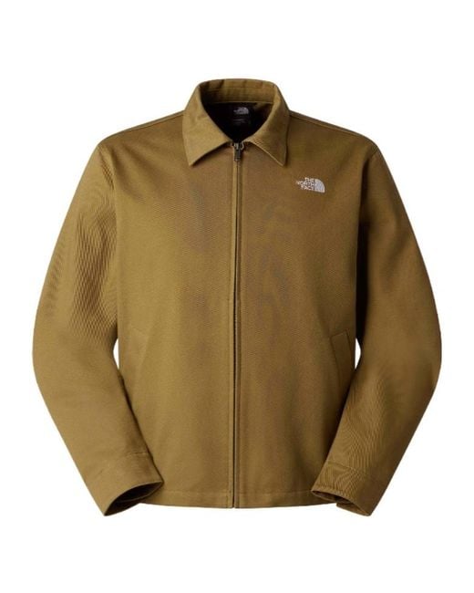 The North Face Green Button Cotton Jacket for men