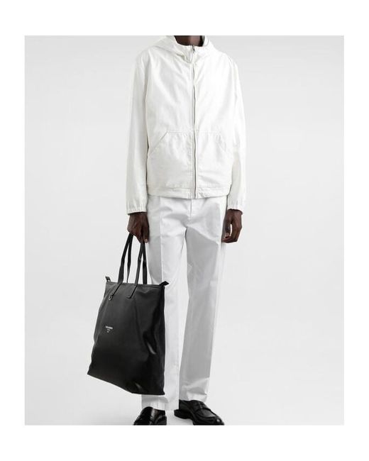 Dolce & Gabbana White Reversible Hooded Jacket for men