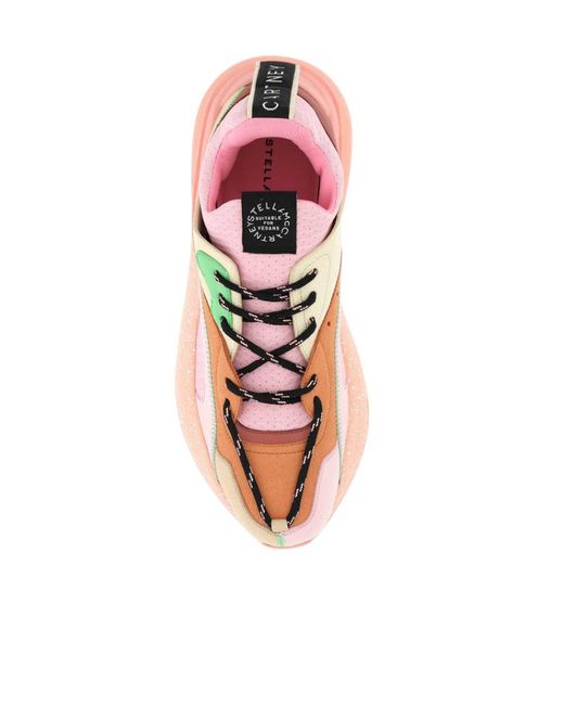 Stella McCartney Pink Logo-Laced Casual Sneakers