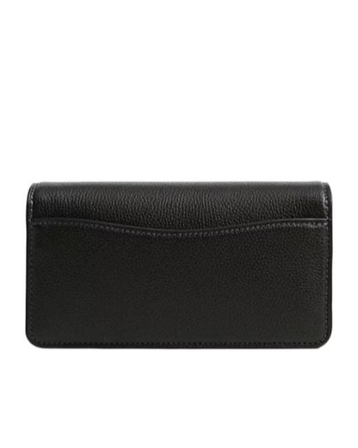 COACH Black Logo Plaque Chain Crossbody Bag