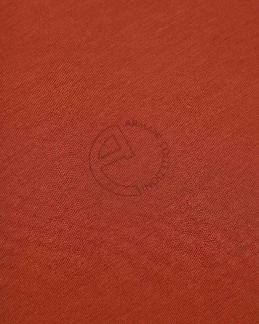 Armani Collezioni Red Round-Necked T-Shirt for men