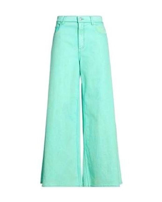 Marni Green Plain Colour Trousers