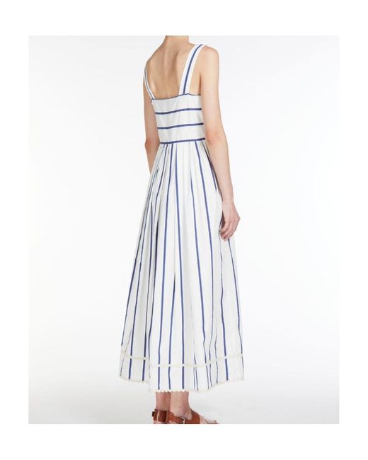 Weekend by Maxmara White Logo Dress
