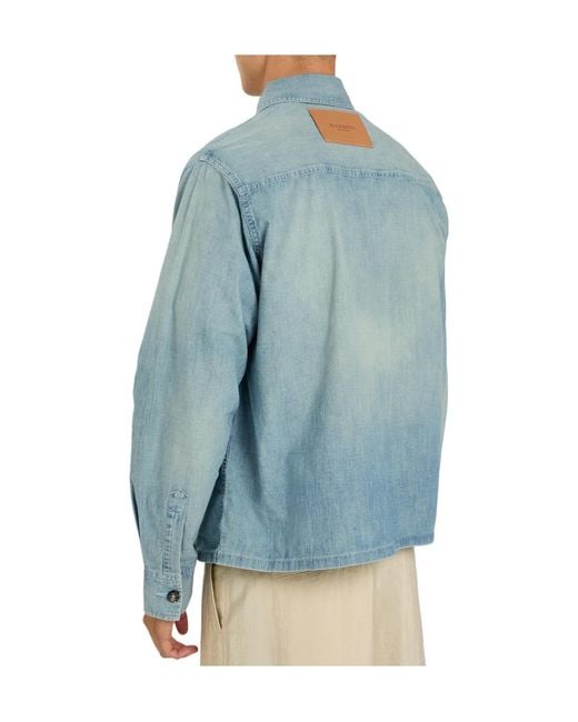 J.W. Anderson Blue Chambray Denim Shirt for men