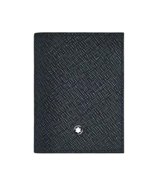 Montblanc Blue Logo Plaque Bifold Cardholder for men
