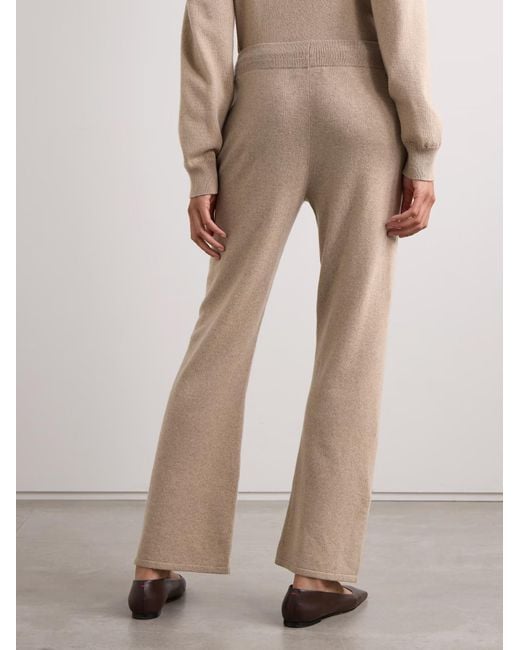 Nili Lotan Natural Wide-Leg Sweatpants