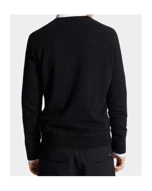 DSquared² Gray Logo Plaque Knitted Jumper for men