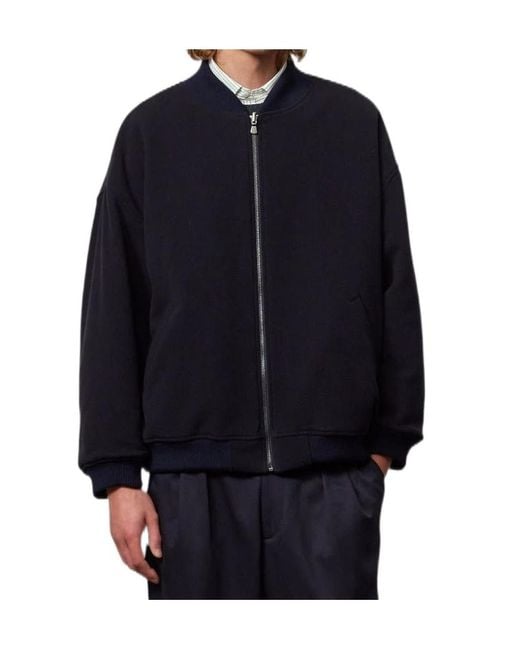 Massimo Alba Blue Zippered Casual Jacket for men