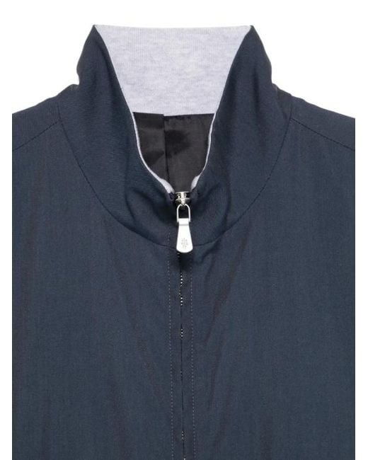 Eleventy Blue Full-Zip Gilet for men