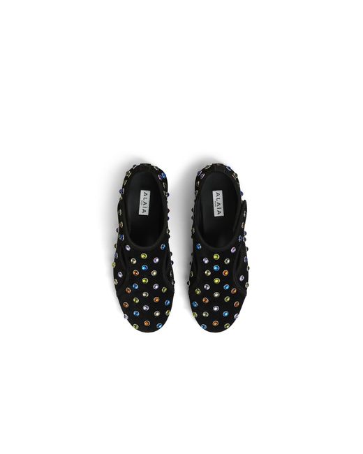 Alaïa Black Flex Flats