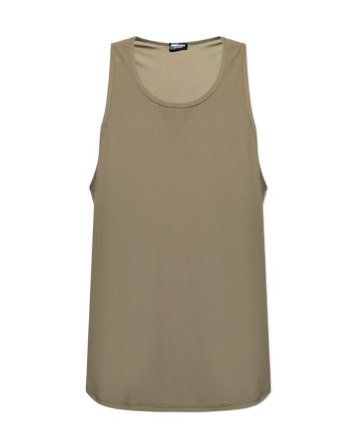 DSquared² Green Logo-Printed Vest for men