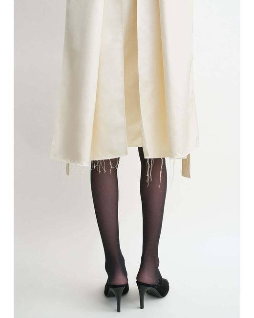 Totême  Natural Raw-Edge Silk Dress
