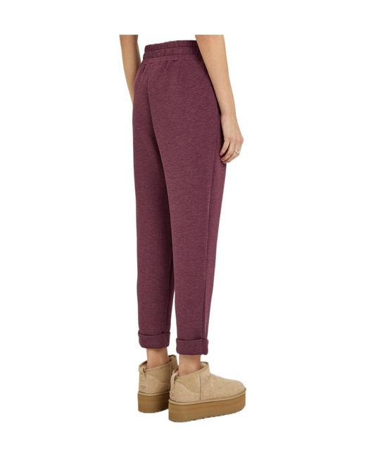 Varley Purple Stretch-Jersey Sweatpants