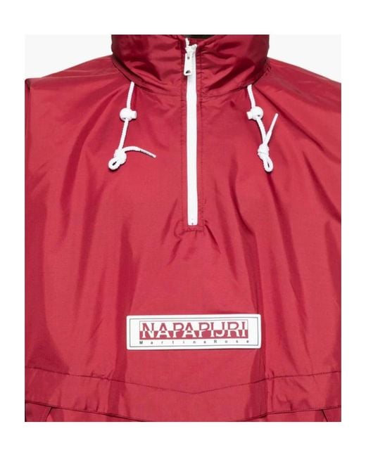 Napapijri Red Rainforest Axl Anorak for men