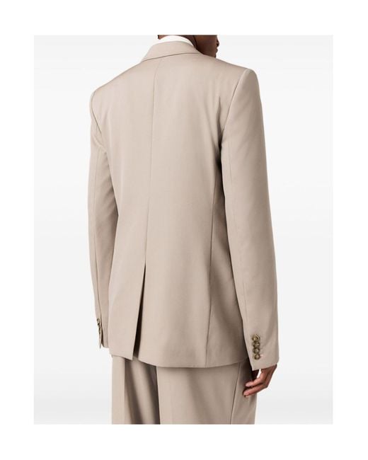 Stella McCartney Natural Double-Breasted Wool Jacket