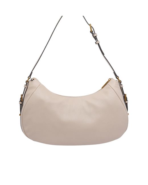 Liu Jo Gray Logo Lettering Medium Hobo Bag