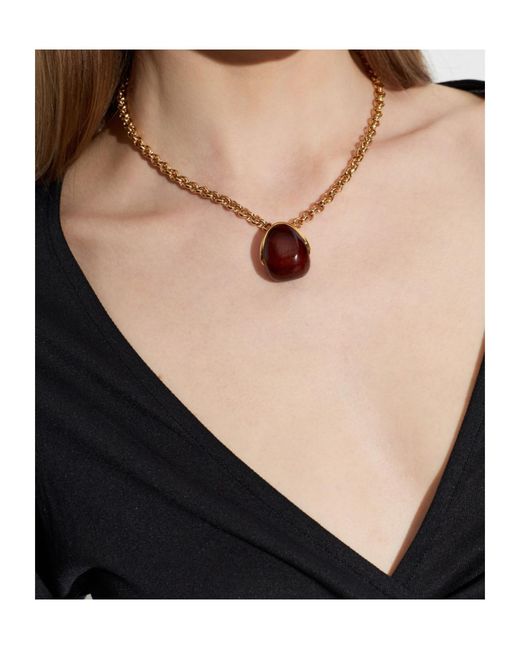Jacquemus White Le Pendant Raisin Necklace