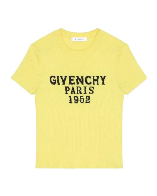 Givenchy Yellow Cropped Top