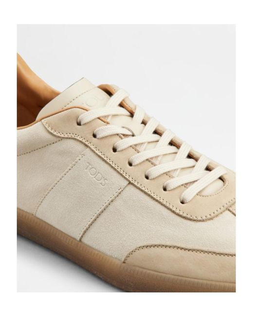 Tod's White Tabs Low-Top Sneakers for men