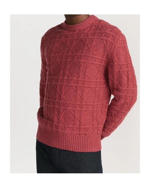 Dior Red Homme Icons Cannage Sweater for men