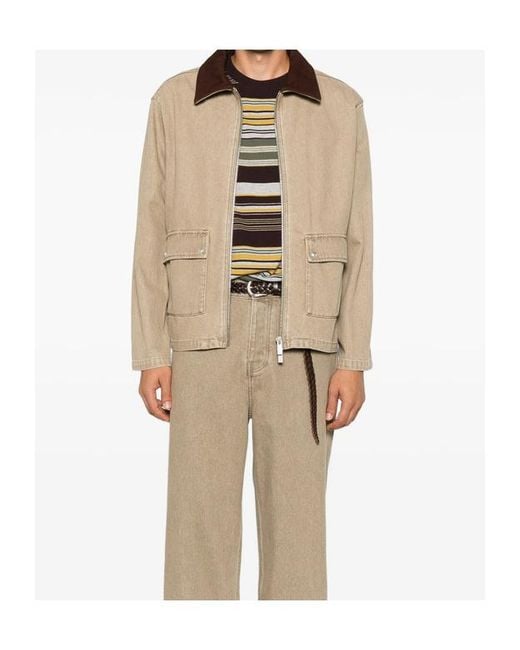 Drole de Monsieur Natural Zip-Fastening Long-Sleeve Jacket for men