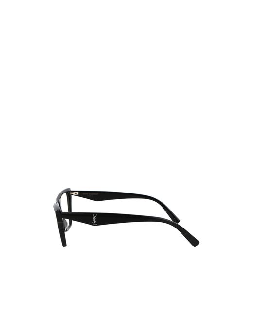 Saint Laurent White Eyewear Cat-Eye Frame Glasses