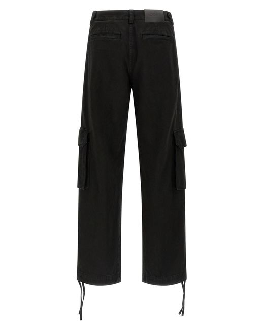 Loewe Black Straight-Leg Cargo Trousers for men