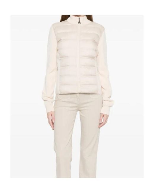 Patrizia Pepe White Quilted Zip-Up Down Jacket