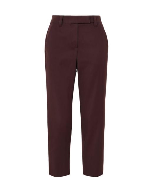 Brunello Cucinelli Purple Belt Loop Casual Pants