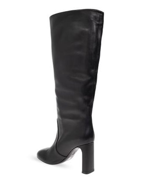Stuart Weitzman Black Round Toe Boots