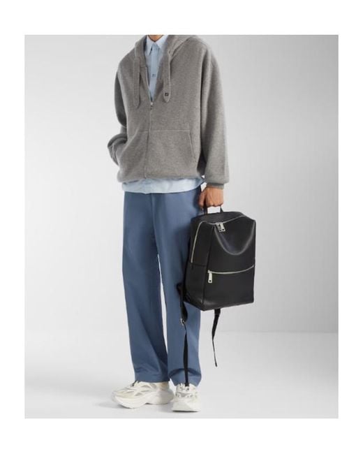 Fendi Black Lui Zipped Backpack for men