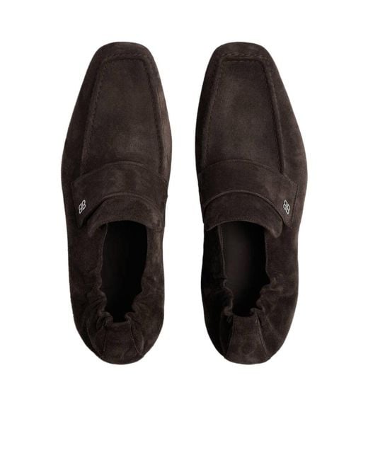 Balenciaga Brown Palermo Bb Loafers for men