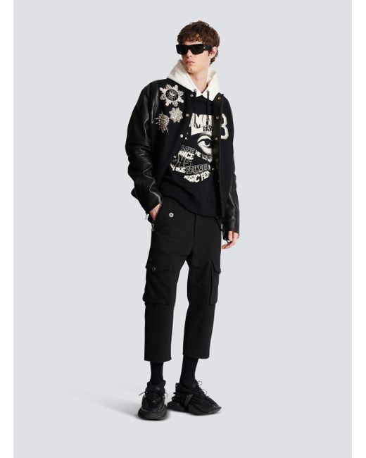 Balmain Black Cargo Trousers for men
