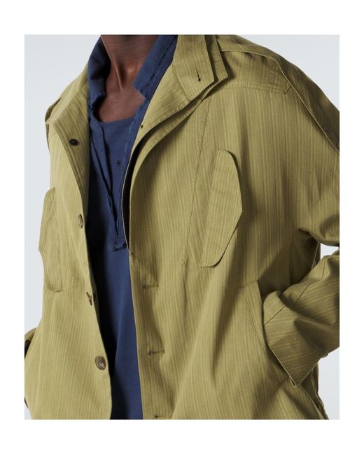 Kiko Kostadinov Green Egreta Cotton Blend Jacket for men