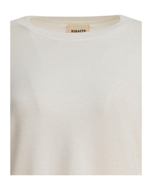 Khaite White Darcy Top