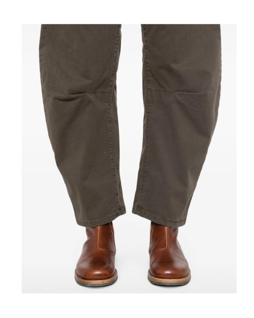 Nili Lotan Gray Casual Trousers With Belt Loops