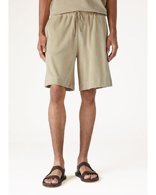 Loro Piana Natural Wide-Leg Shorts for men