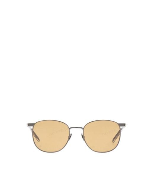 Saint Laurent Natural Metal Roundframe Sunglasses for men