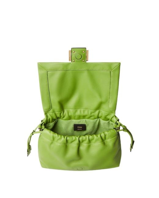 Fendi Green Medium Mamma Baguette Shoulder Bag