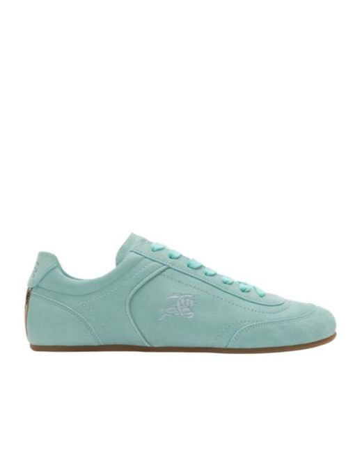 Burberry Green Leather Knight Runner Sneakers