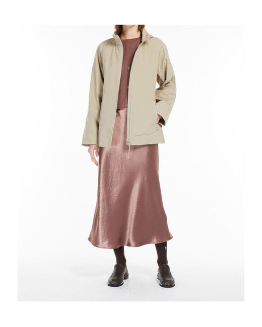 Max Mara Pink Alessio Satin Maxi Skirt
