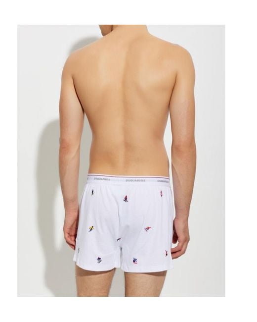 DSquared² Blue Boxer Briefs for men