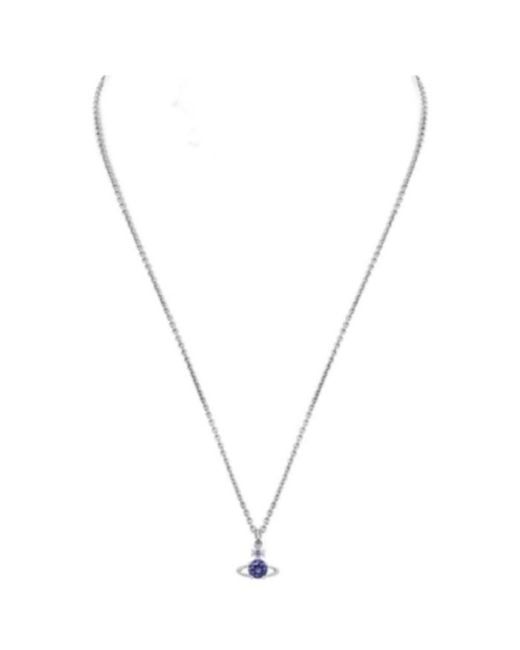 Vivienne Westwood White Reina Pendant Necklace for men