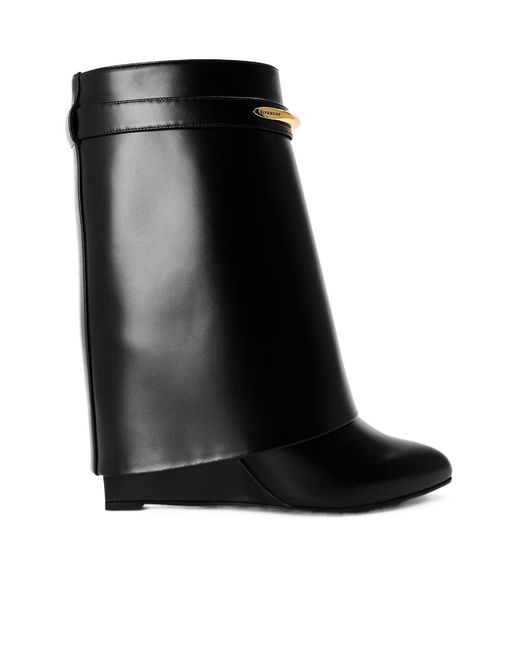 Givenchy Black Giv Shark Heeled Ankle Boots