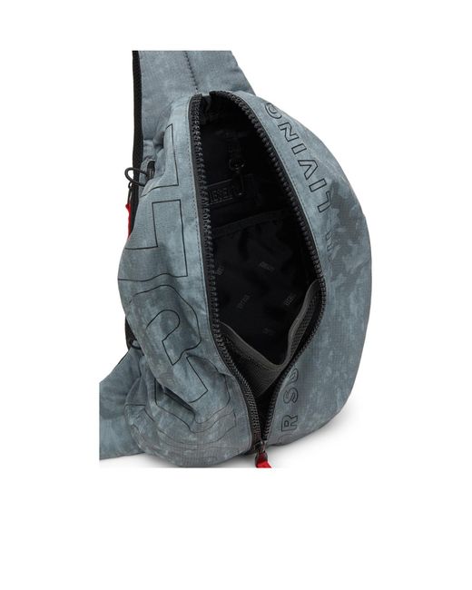 DIESEL Zip-D Sling Bag in Blue for Men | Lyst