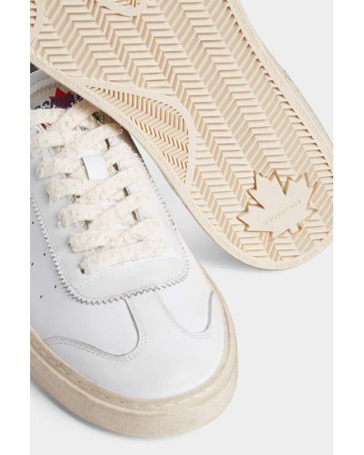 DSquared² White Rider Lace Up Sneakers for men