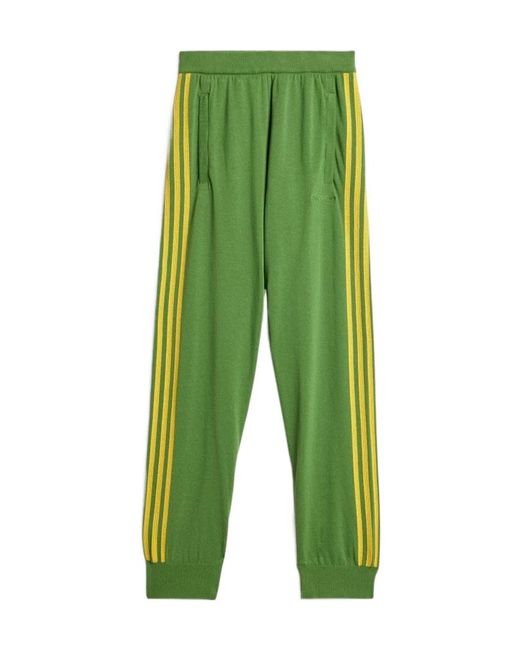 Adidas by Wales Bonner Green Elastic Waist Knitted Sweatpants for men