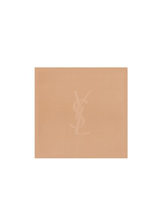 Saint Laurent Natural Cassandre Logo Jacquard Scarf
