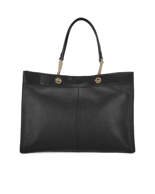 Anya Hindmarch Black Mortimer Eyelet Chain Tote Bag