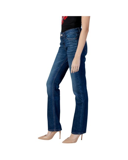 Guess Blue Logo Patch Jeans